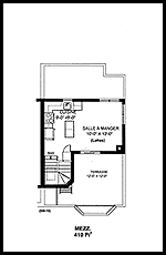 Plan de la mezzanine