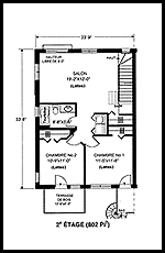 Plan de l'�tage no 2