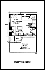 Plan de la mezzanine