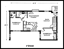 Plan de l'�tage no 2